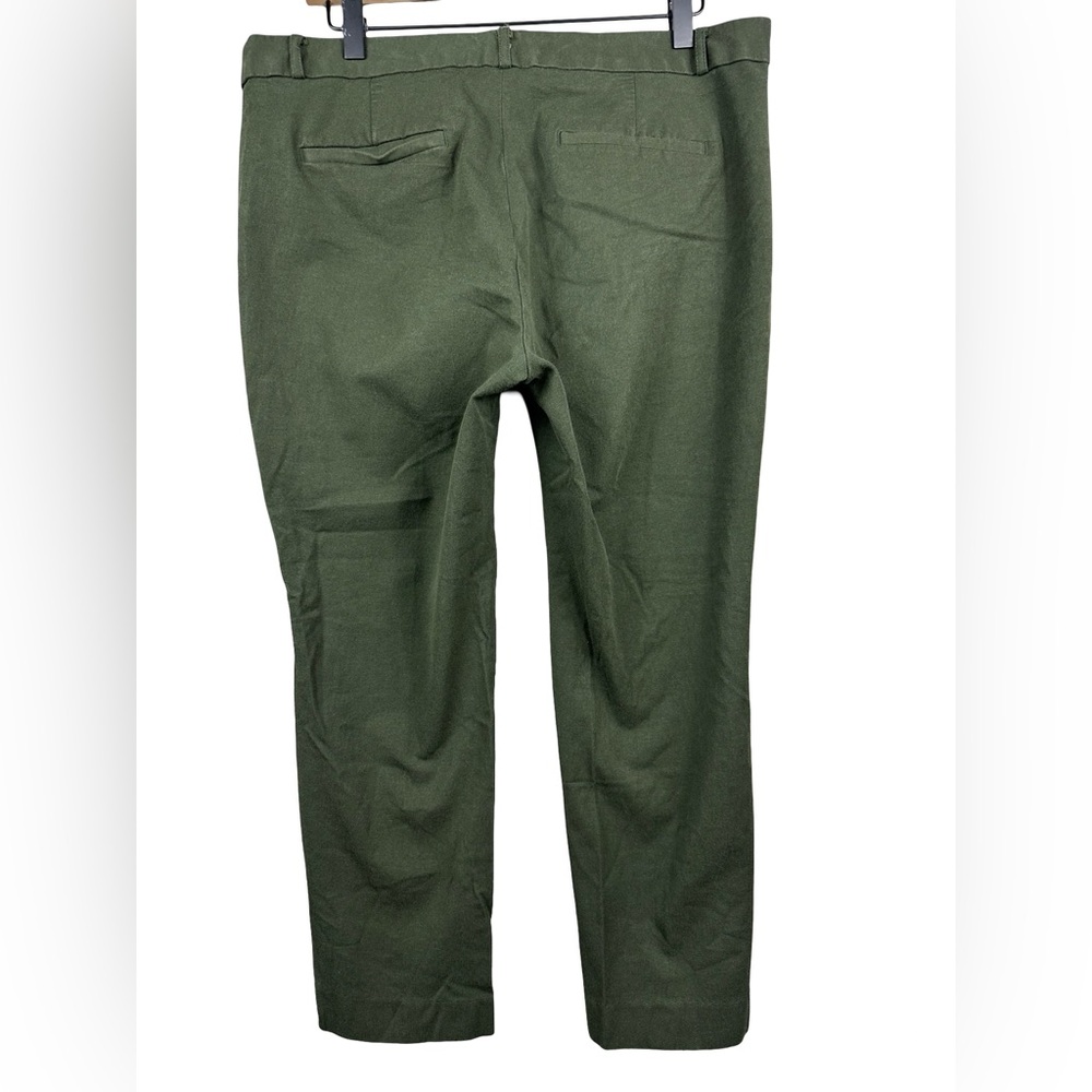 Banana Republic Sloan Curvy Fit Green Stretch Business Casual Pants Size 14 - Picture 8 of 11